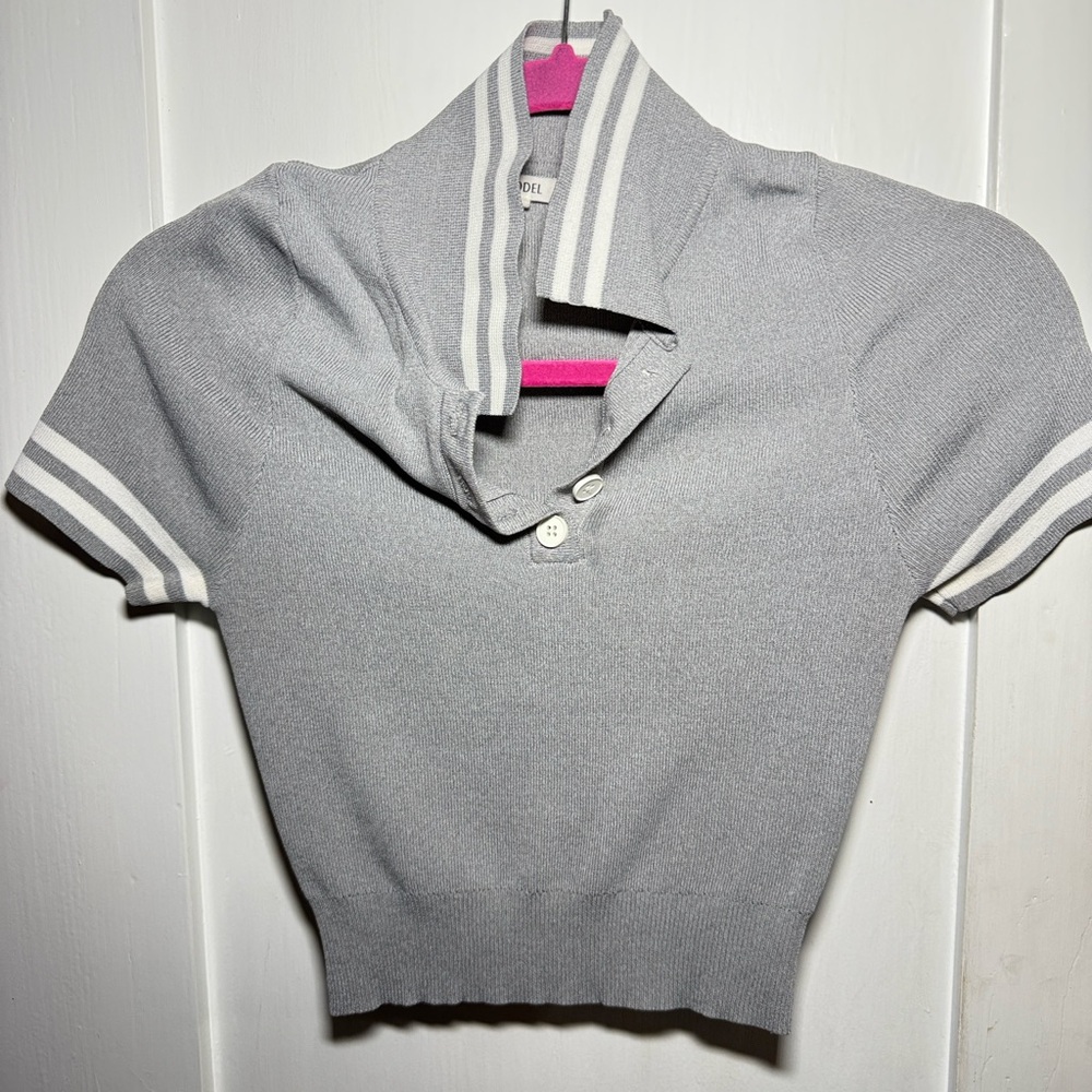 Coord Preppy Collared Top With Matching Pleated S… - image 6